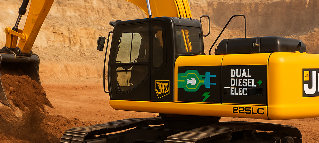 dual diesel electric excavator